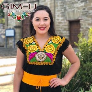 Mexican Hand Made Embroidered Top